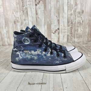 Converse Chuck Taylor All Star Galaxy Moon High Top Blue Black Mens 6 W 8